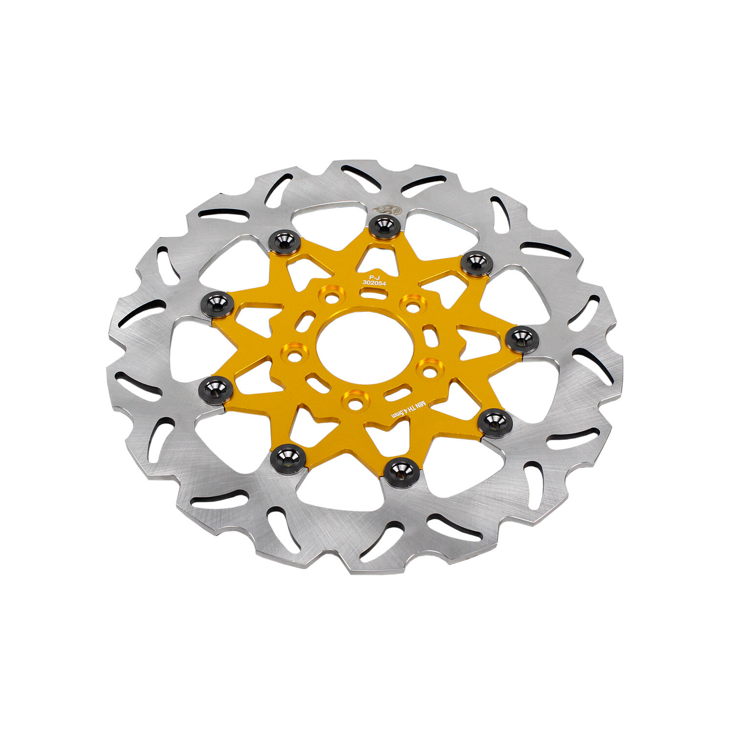 11.8″ Gold Floating Front Brake Rotor for Harley Dyna Super Wide Glide FLD FXDSF