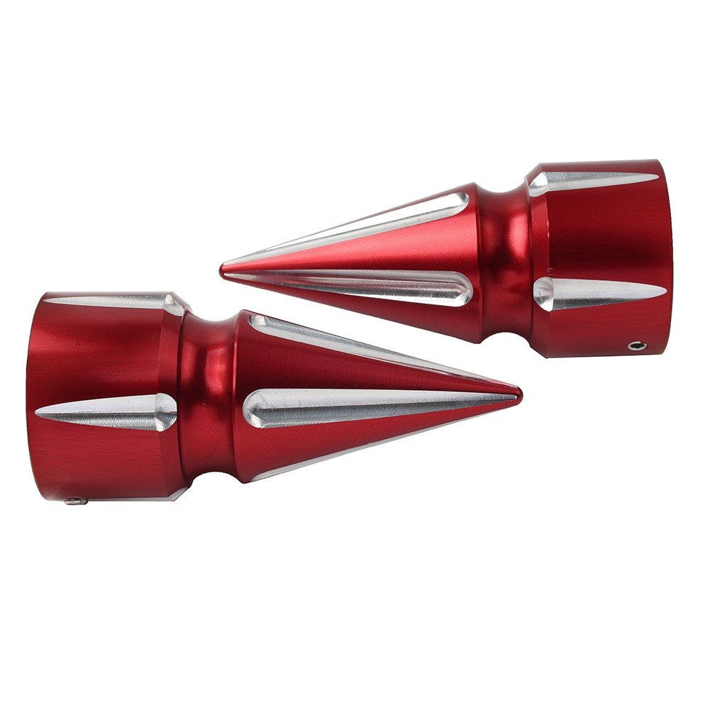 Front Axle Cap Nut Cover 3.6″ Inch Red For Harley Softail 07+ Dyna 08+ Street