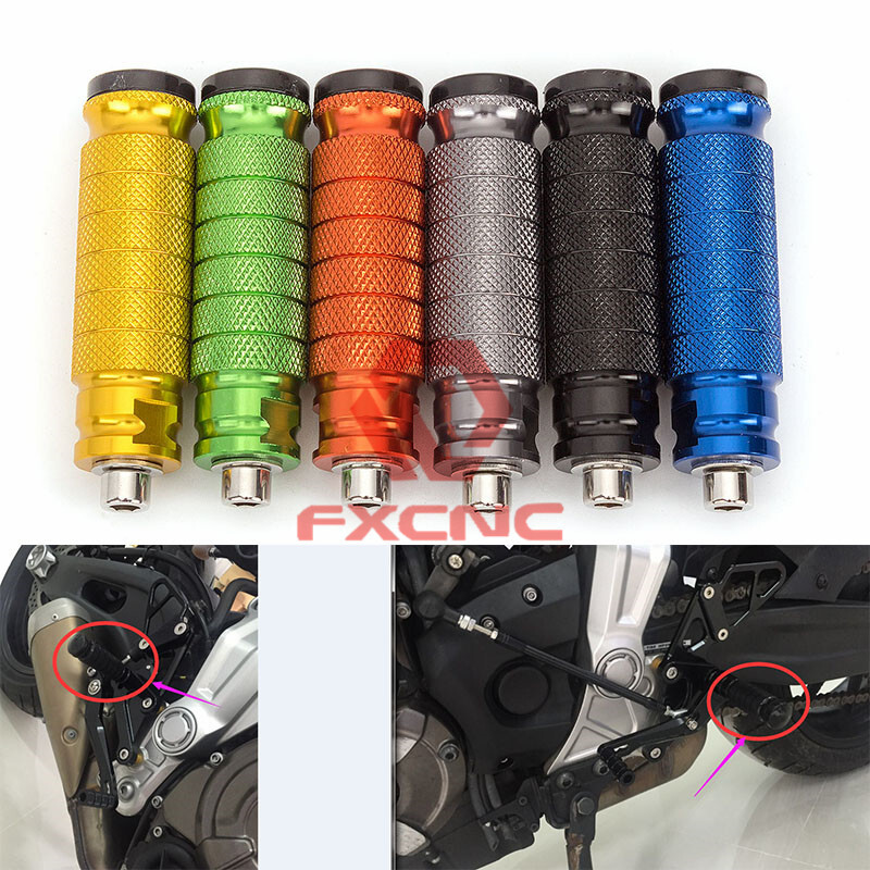 CNC Aluminum Foldable Motorcycle Foot Peg Footrests Footpeg Foot Pegs Pedal Pair