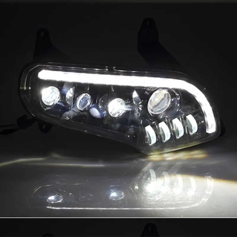 2PCS LED Headlight Assembly DRL Turn Signal For Honda GoldWing GL1800 2001-2017