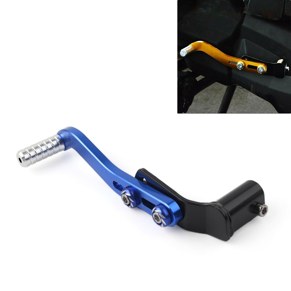 Motor Gear Shift Lever Footrest Pedal Foot Rest Shifter Aluminum Universal Blue