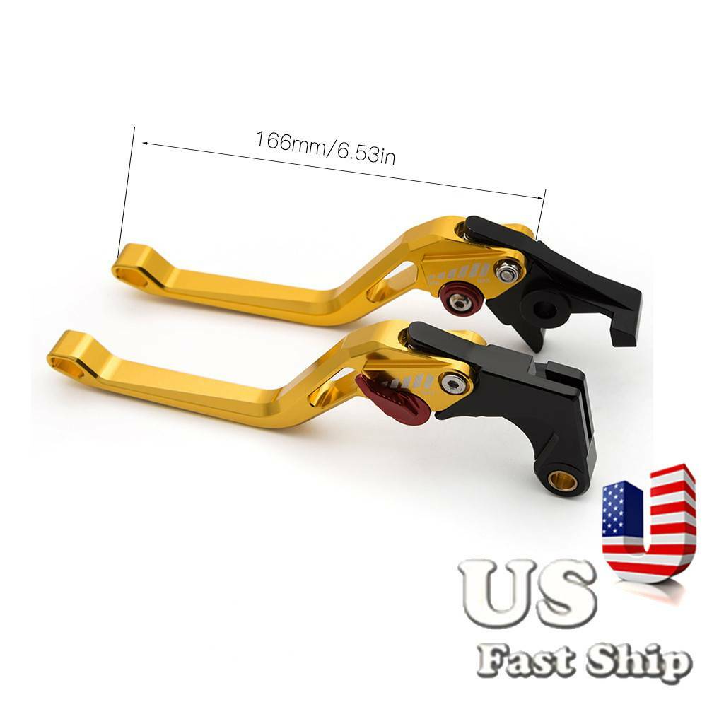 3D Long Rhombus Brake Clutch Levers w/Grips For R6S CANADA VERSION 2006 R1 04-08