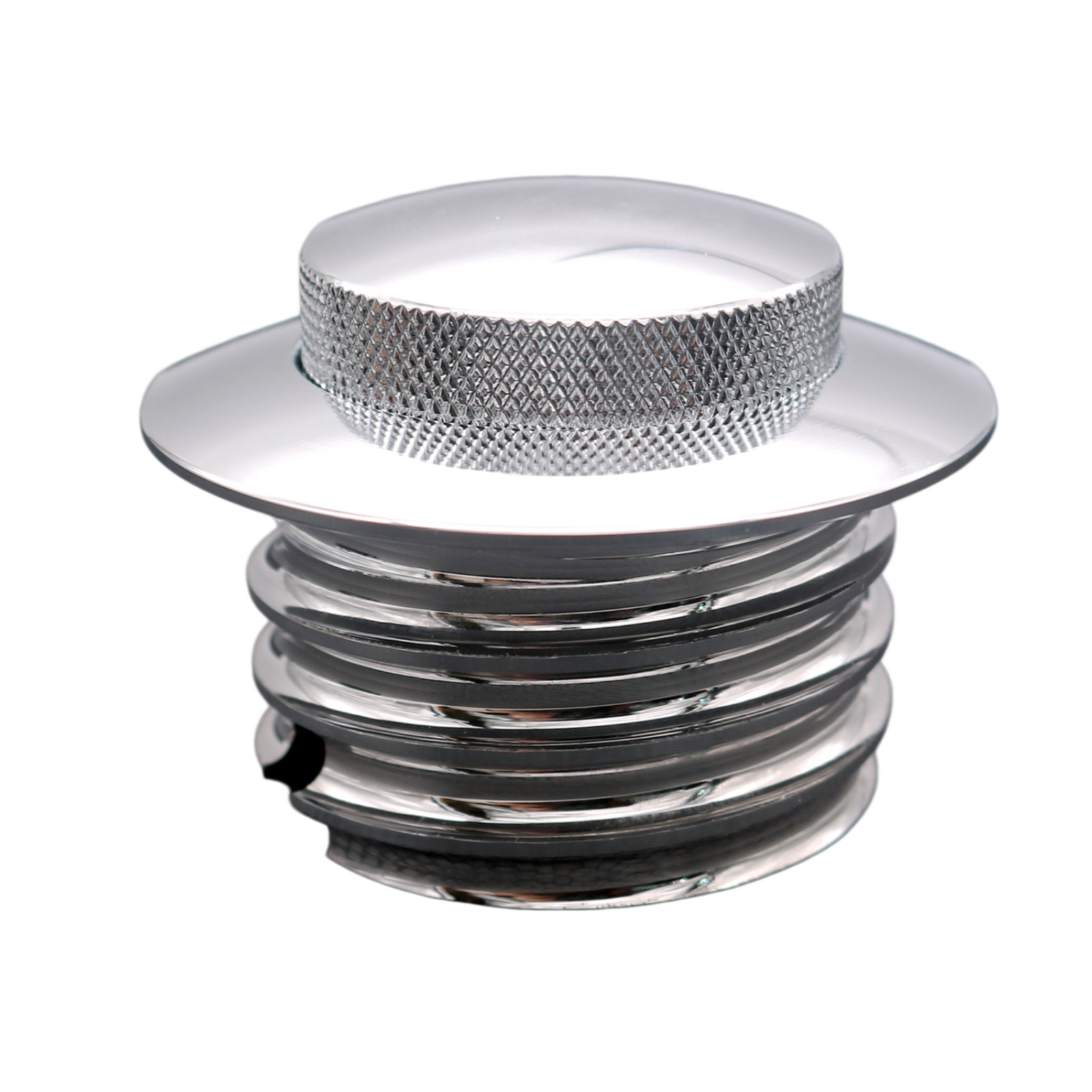 Chrome Pop-Up Fuel Tank Gas Cap Cover For Harley Dyna Electra Glide Road King