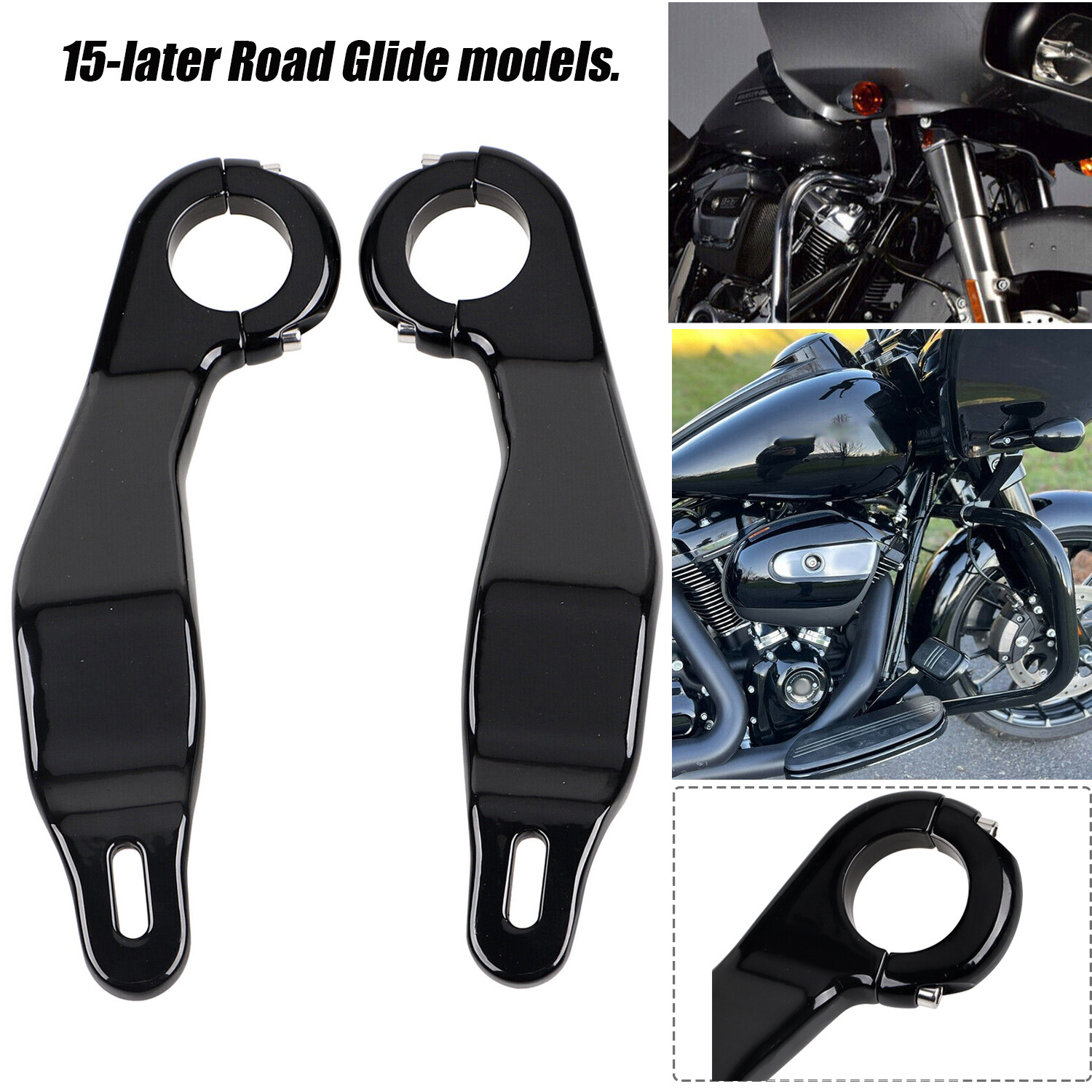 Zinc Alloy Fairing Support Bracket Mount For Harley Road Glide FLTRX FLTRU 15-23