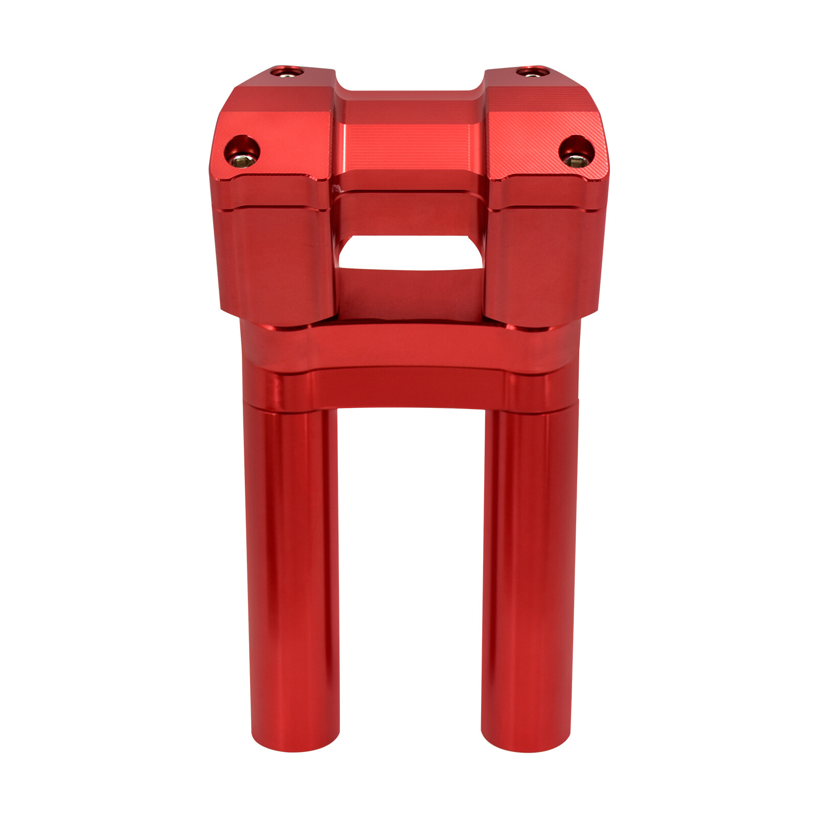 1.25″ Red Handlebar Riser 10″ Rise Gauge Relocation Fit Harley 15+ Road Glide