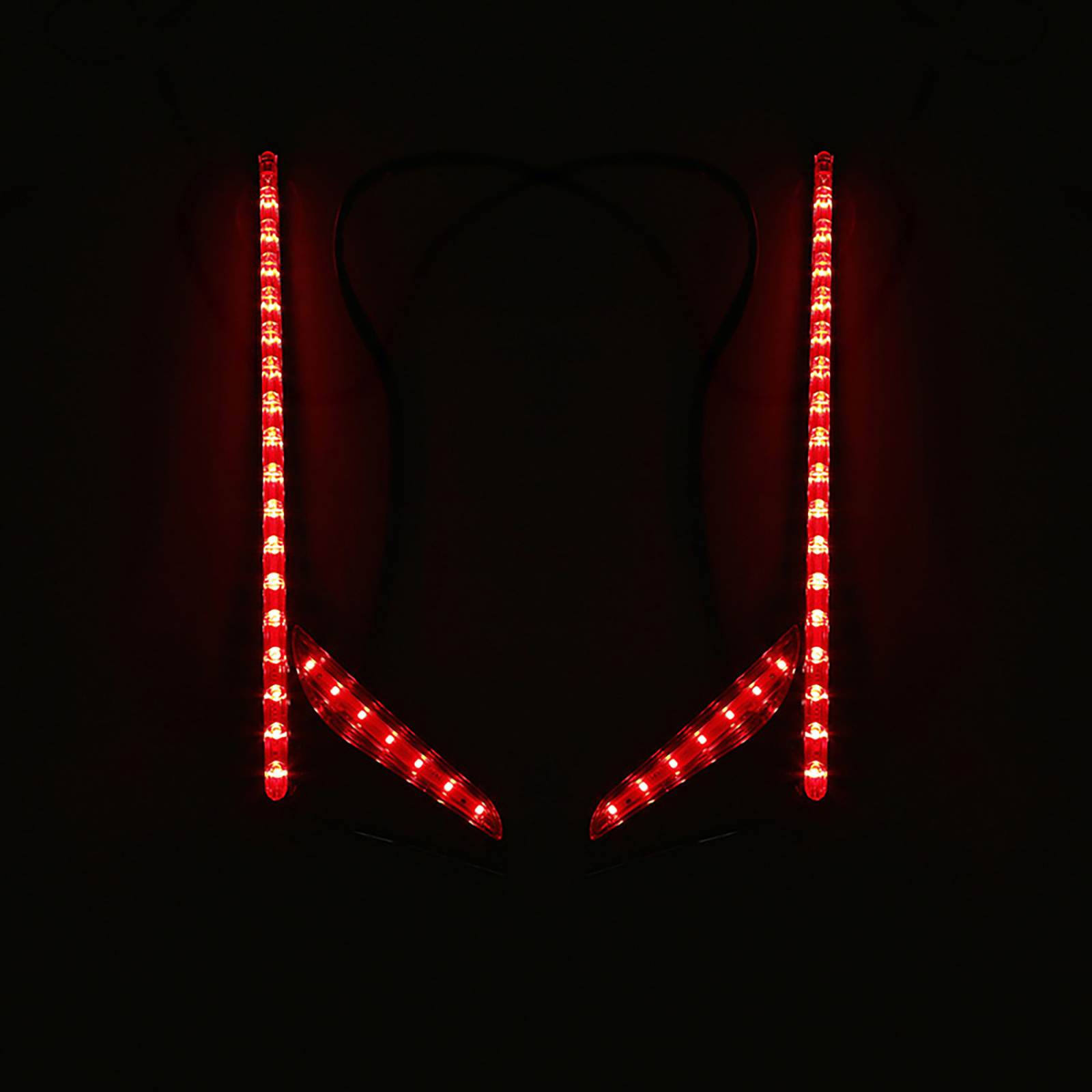 Rear Fender Tip Accent Vertical LED Light Strip Fit For Honda Goldwing GL1800