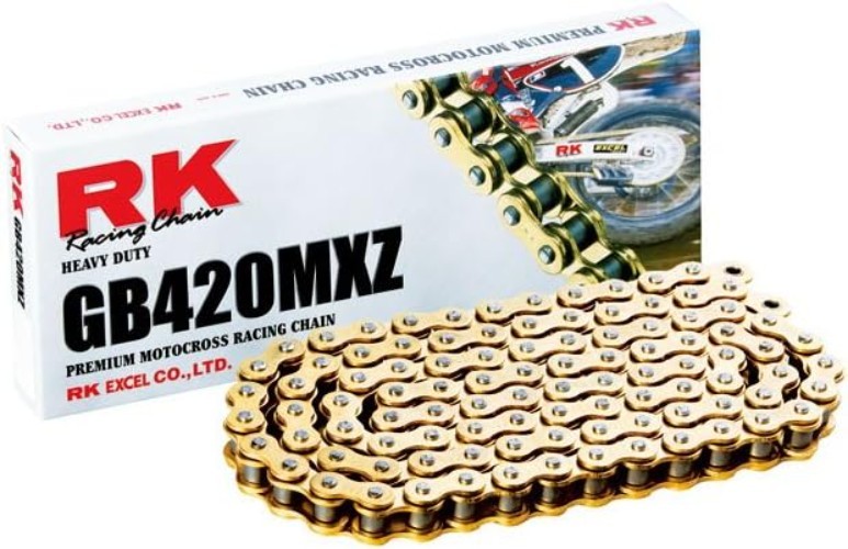 Heavy Duty Gold MX Racing Chain 100 Link – Chrome Moly Steel, 4980 Lbs Tensile