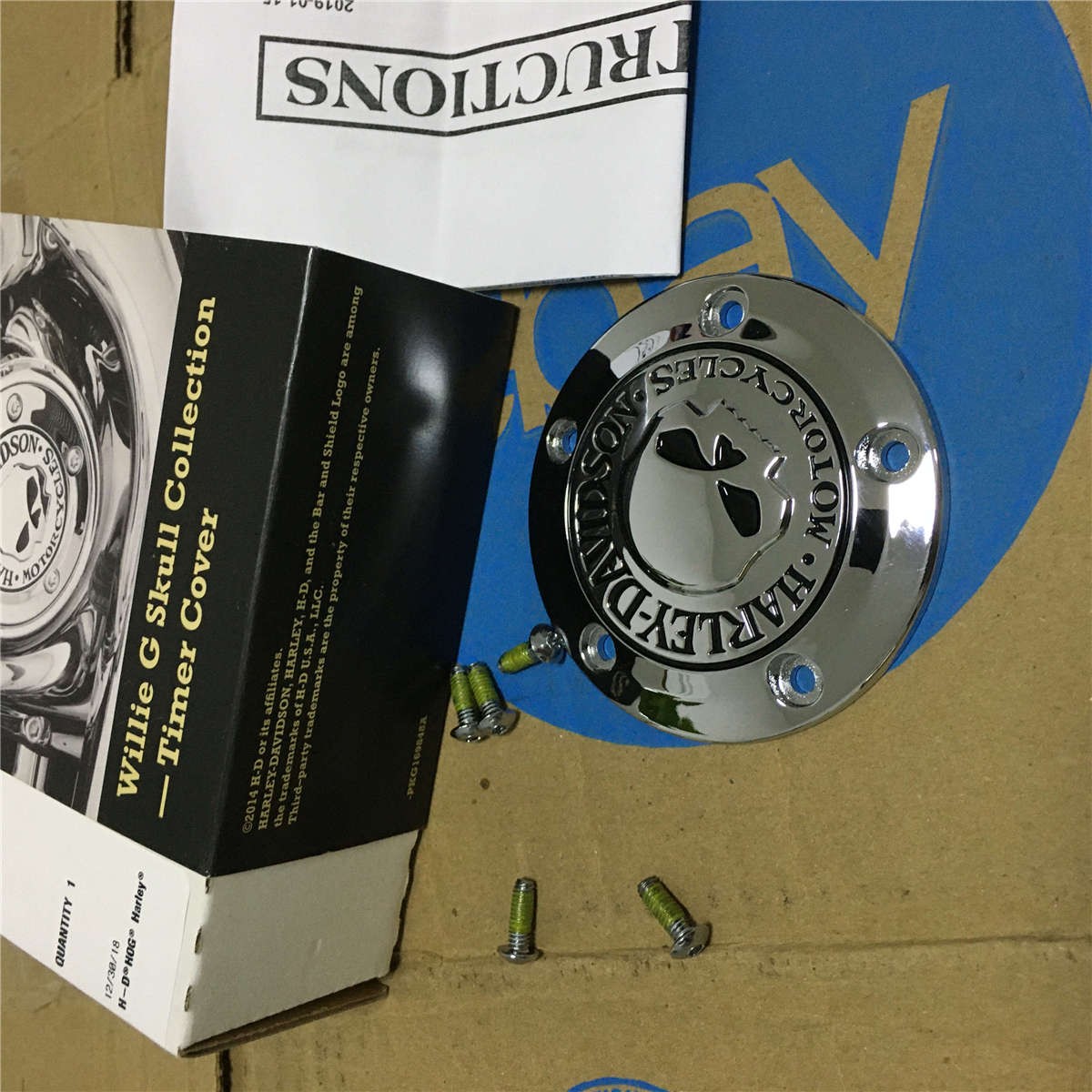 Willie G Skull Timer Cover 99-17 for Harley-Davidson 32975-04A Softail Dyna FXD