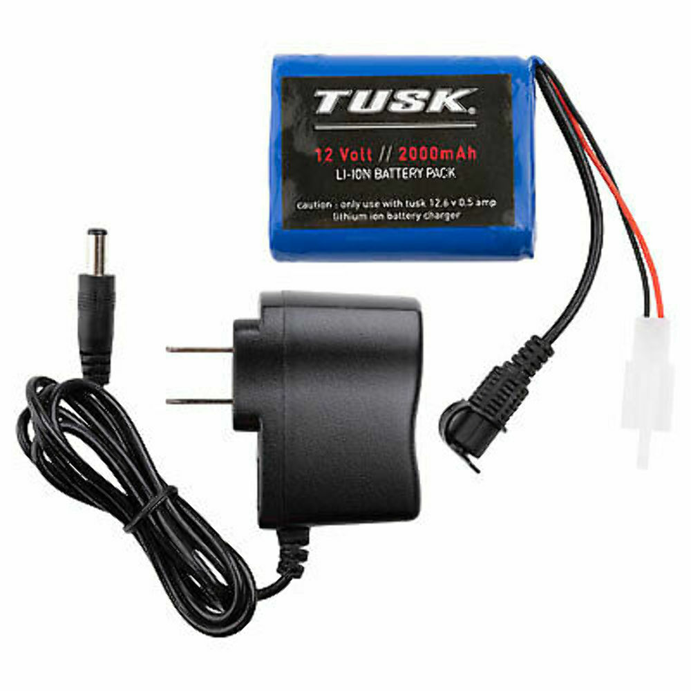 Tusk Enduro Lighting Kit Replacement Lithium Battery Pack W/Charger,Dual Sport