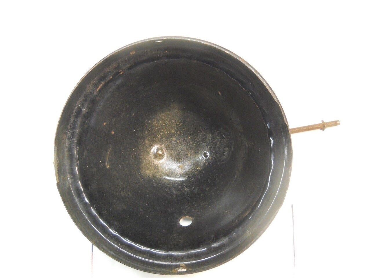 ANTIQUE MOTORCYCLE HEADLIGHT CASE 17.75″ D x 4.5″ H ? MAYBE HARLEY HD OTHER ?