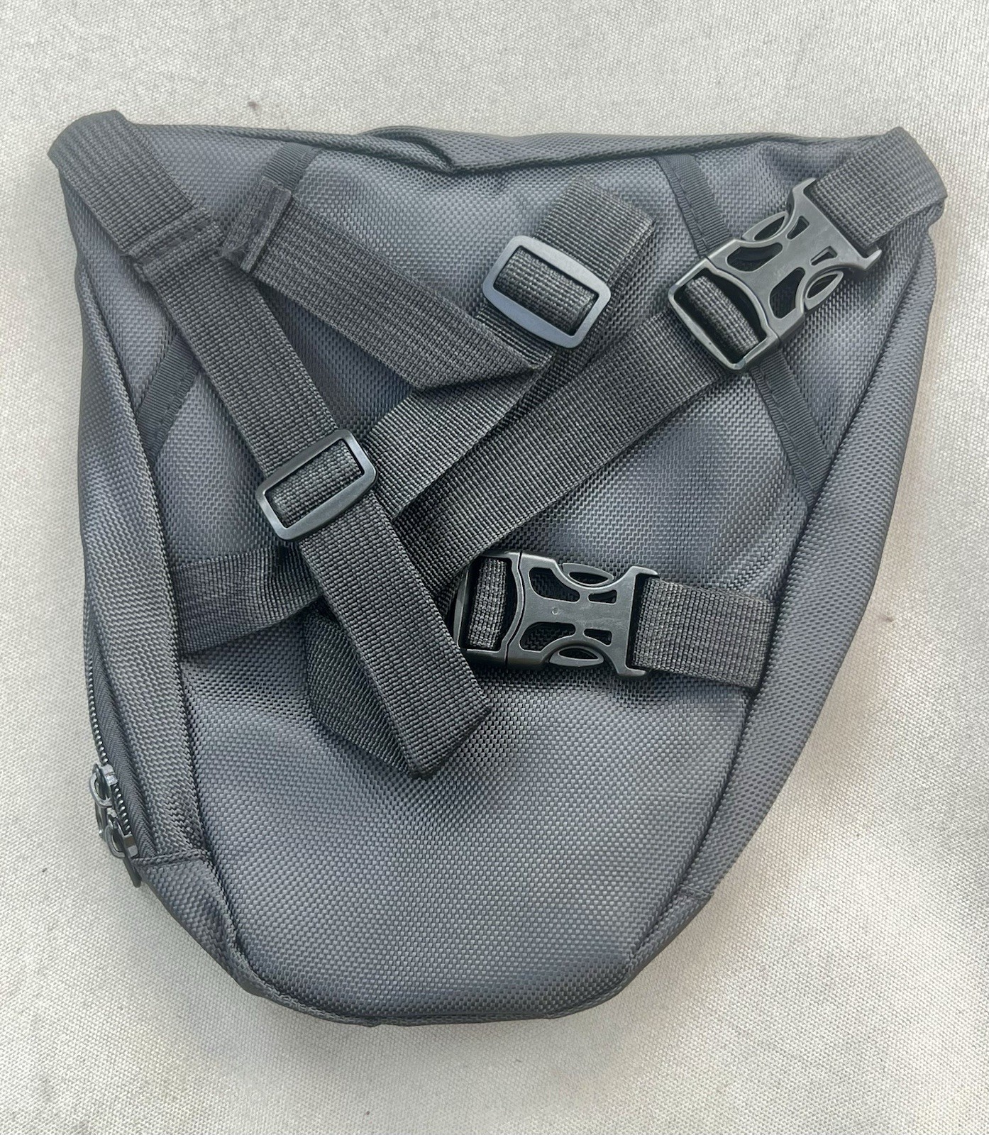 Ducati Motorcycle Black Leg Bag/Thigh Bag/Straps/10in X 9in
