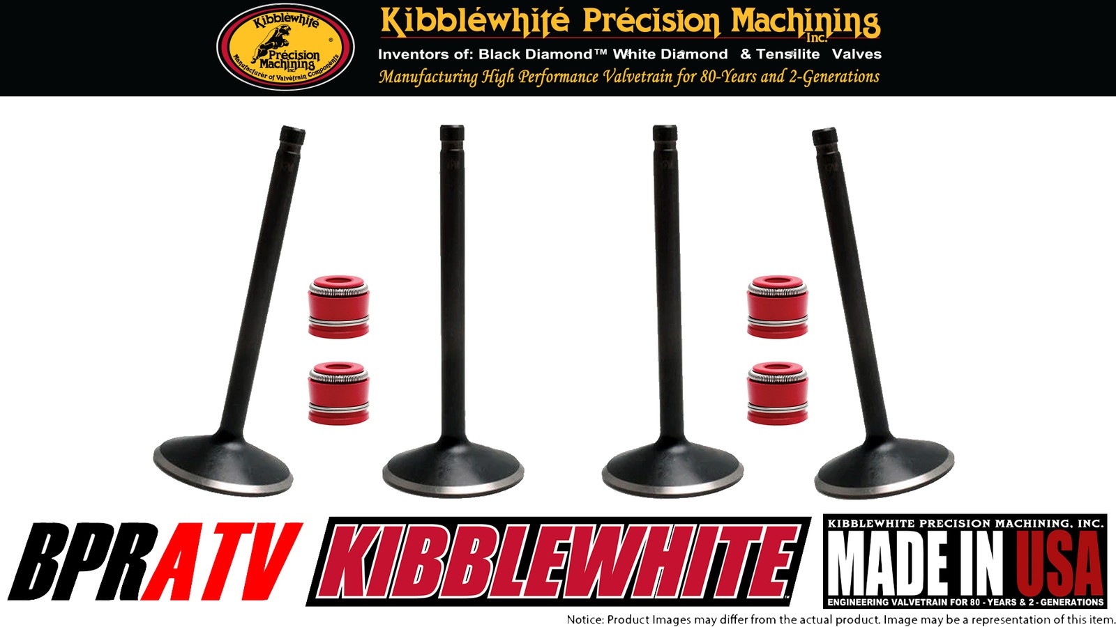 2007 Suzuki RMZ450 Stock Replacement Kibblewhite Intake Exhaust Valves RED Seals