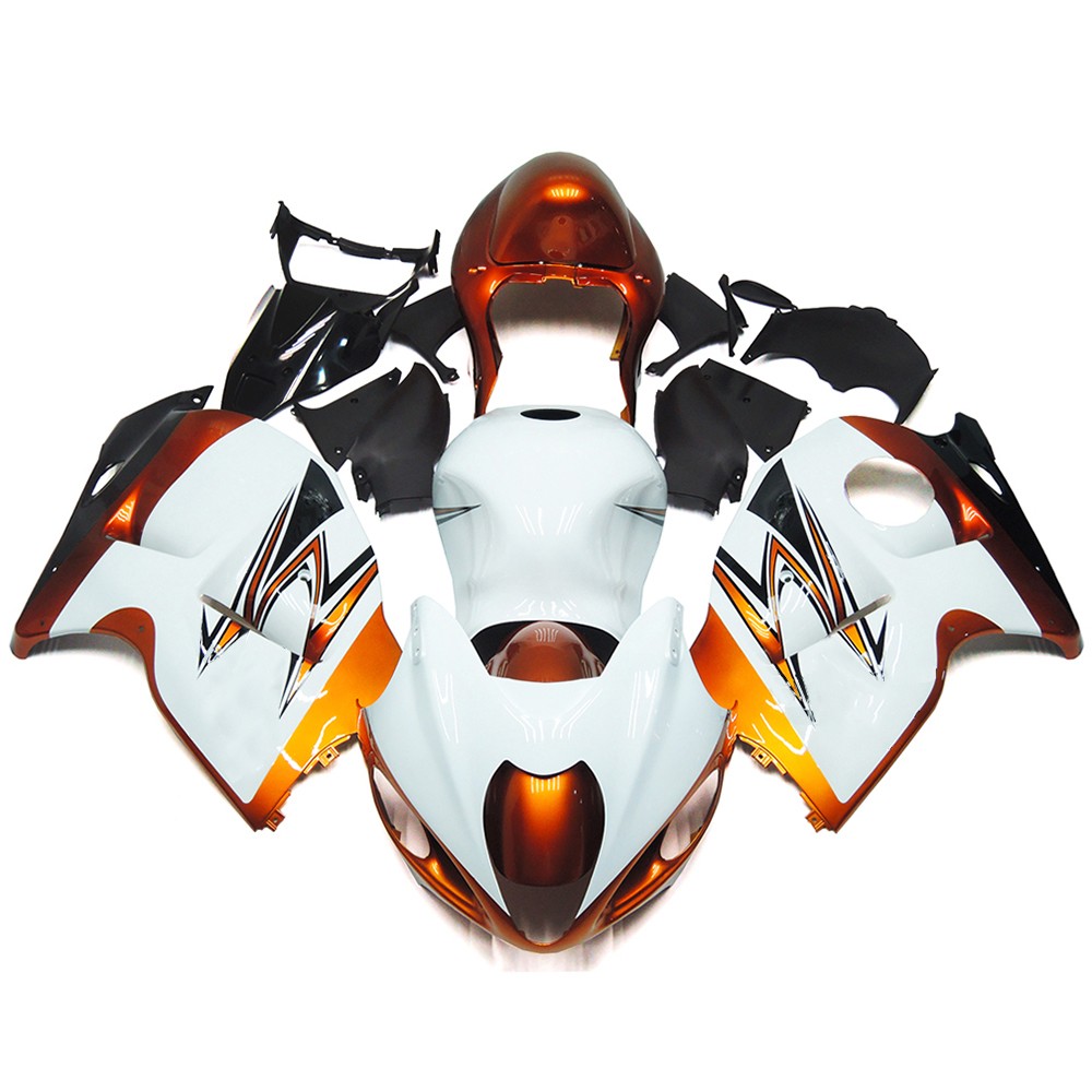 Gold White Fairing Kit for 1997-2007 Suzuki GSXR1300 Hayabusa Fairings Bodywork