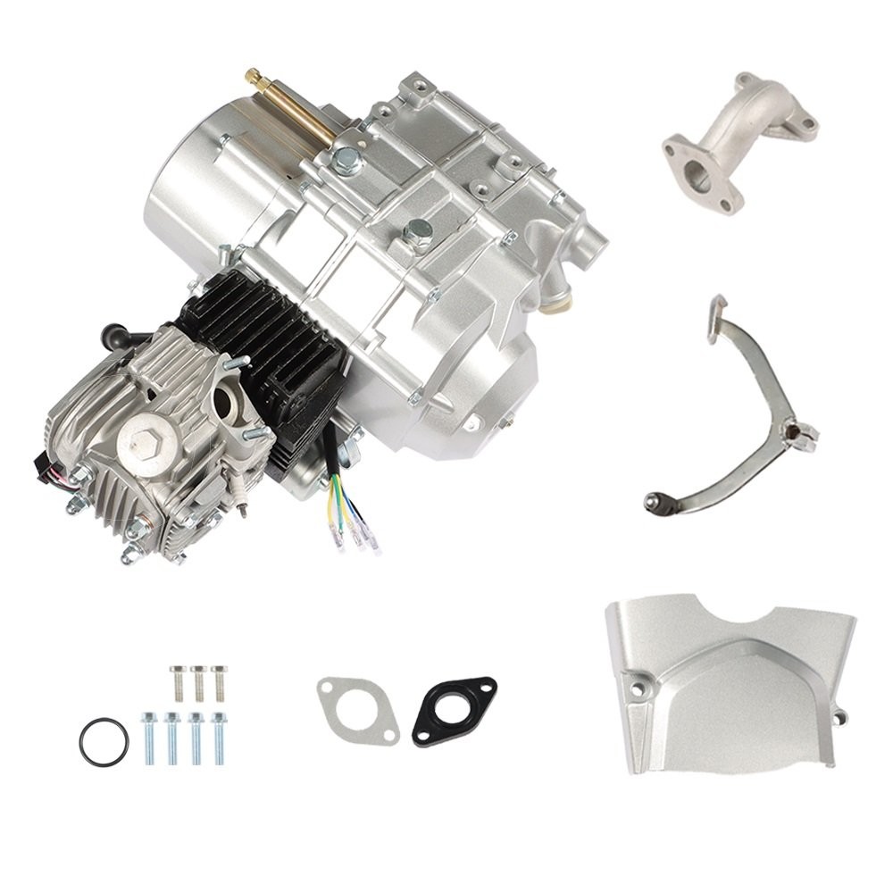 125cc 4 Stroke ATV Engine Motor 3-Speed For ATV Quad Go Kart Semi Auto w/Reverse