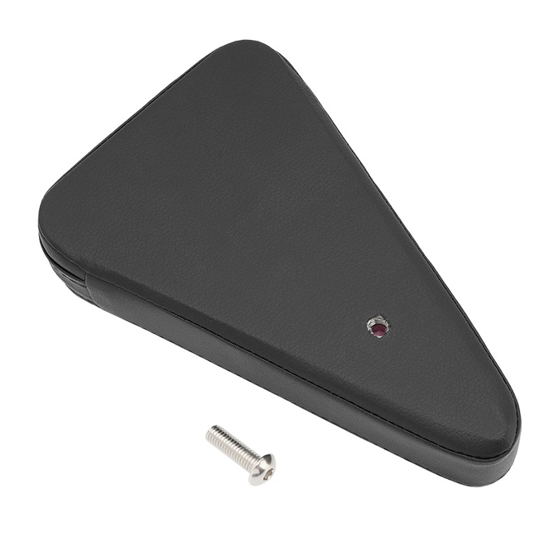 Black Passenger Backrest Sissy Bar Pad For Harley Touring Suzuki Honda Kawasaki
