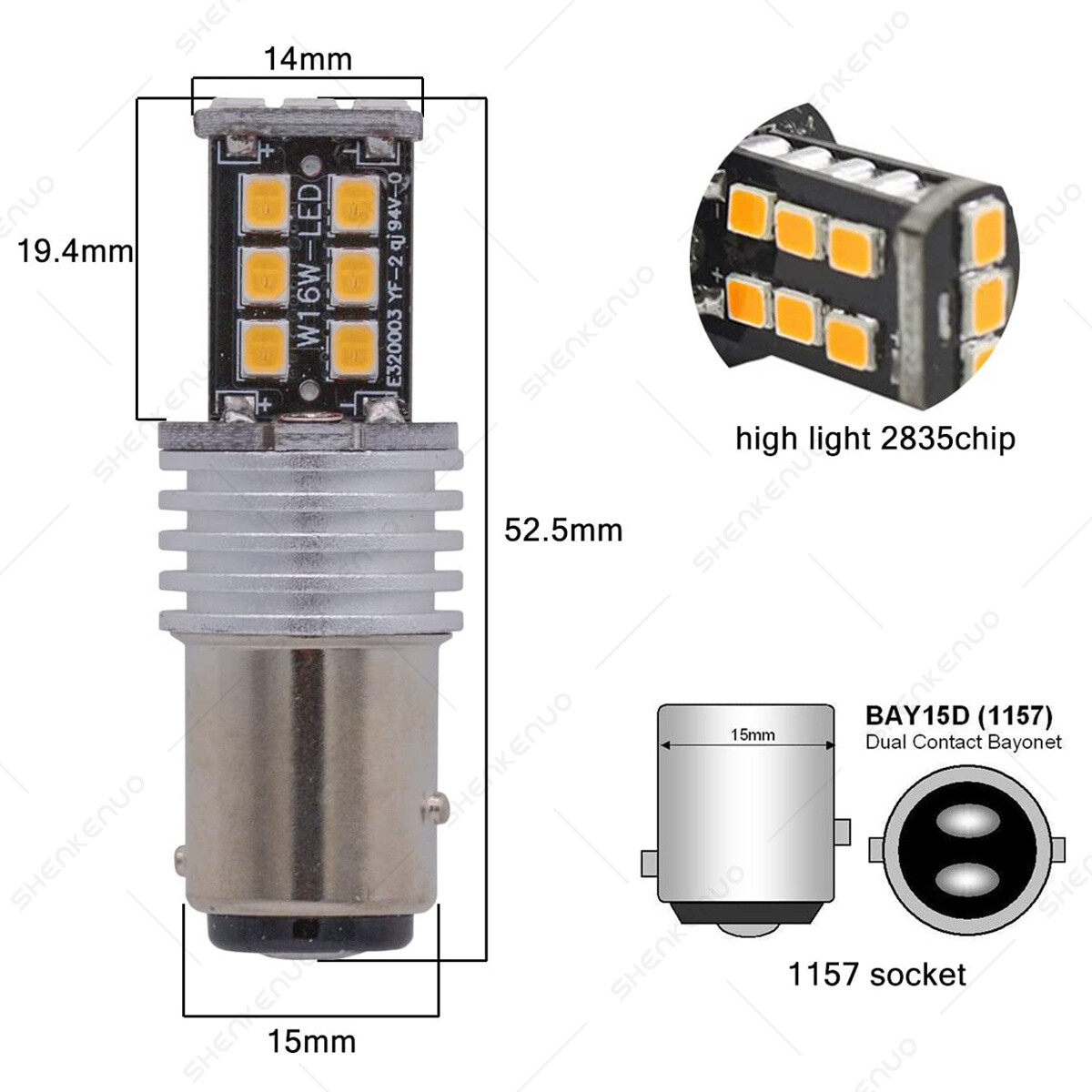 Super LED Taillight Bulb for Kawasaki Vulcan 1600 Nomad VN1600 2005-2008: USA