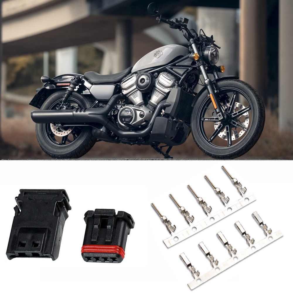 4 Pin For Harley Davidson Automotive Male Female Connector Plug Kit MX19004S51