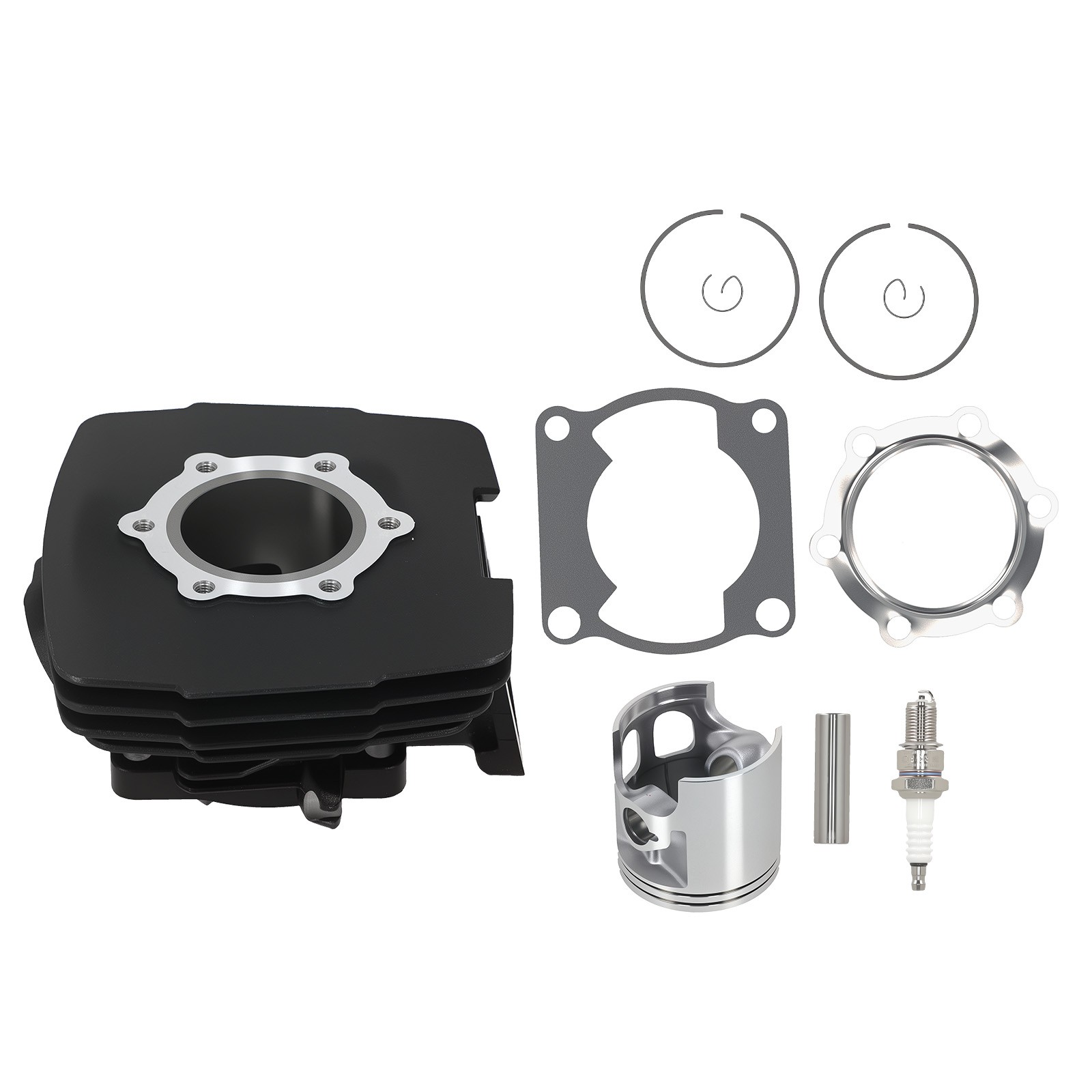 Cylinder 66mm Piston Top End Rebuild Kit for Yamaha DT175 MX175 1978-1981