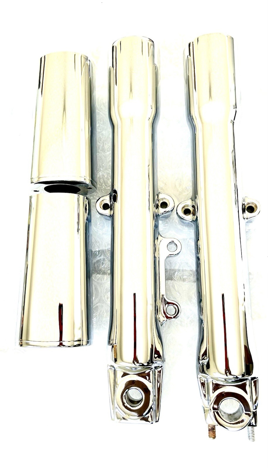 HARLEY FATBOY SOFTAIL 2000-06 OEM Chrome FORK LEGS SLIDER G592 COVERS OUTRIGHT