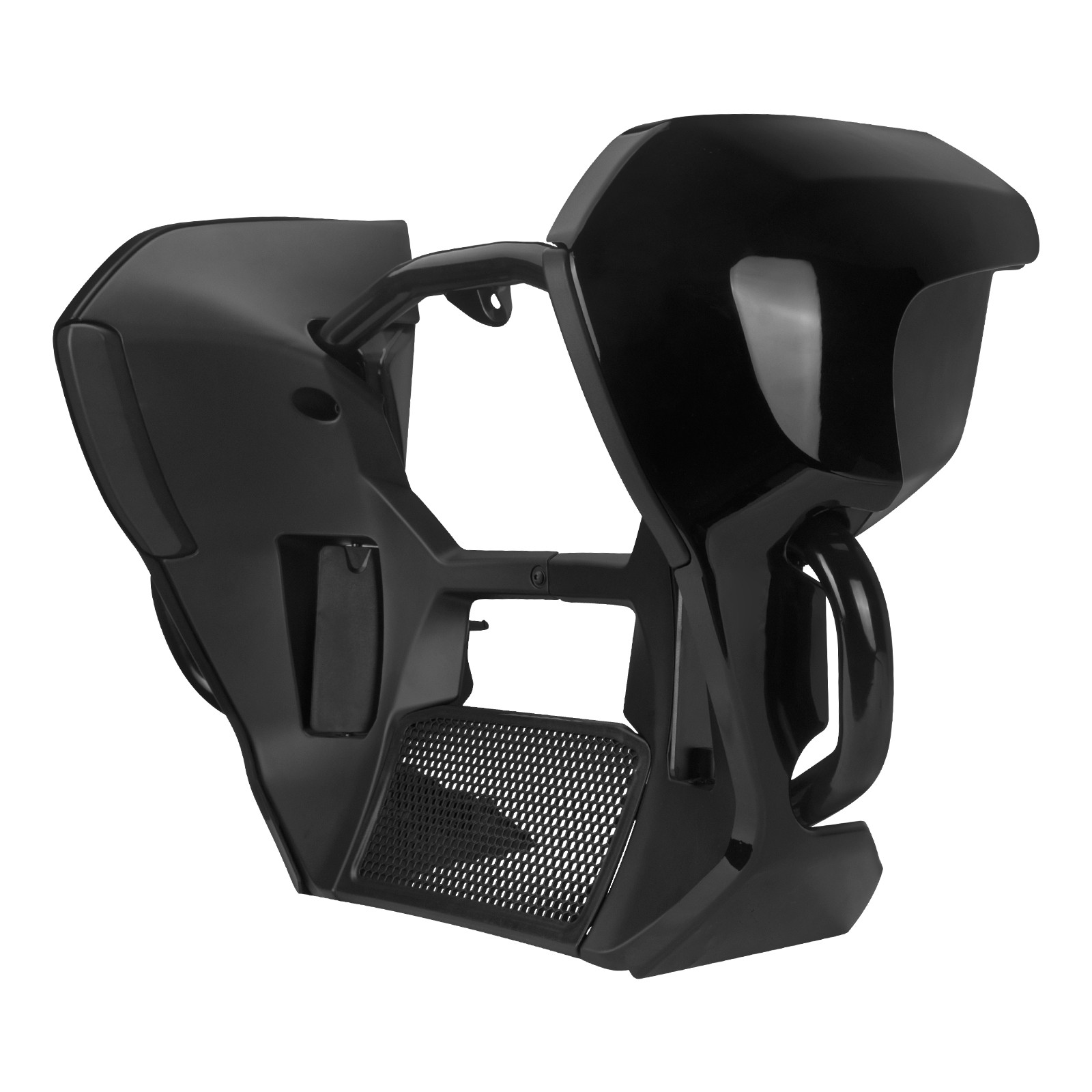 Black Lower Leg Fairings & Engine Guard Bar Fit For Harley CVO Road Street Glide