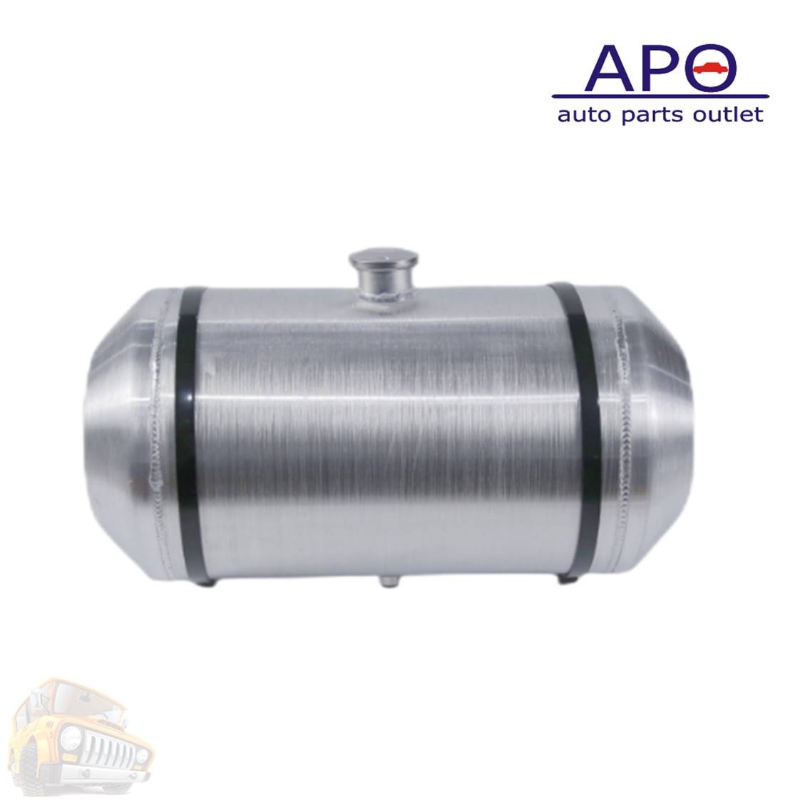 12”x24” 11 5/8 Gallon 3/8” NPT Center Fill Aluminum Spun Fuel Tank Gas Tank