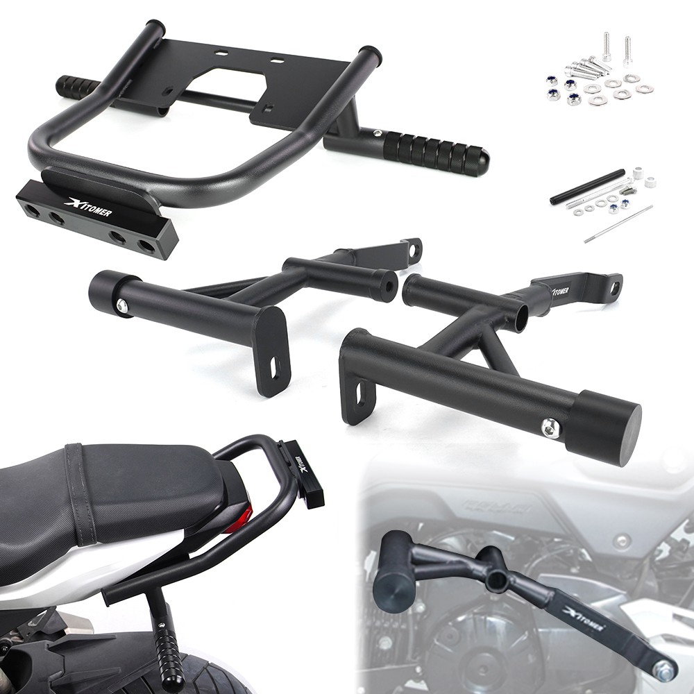 Fit For Honda Grom 125 2016-2020 Crash Cage Engine Guard & Stunt Peg Scrap Bar