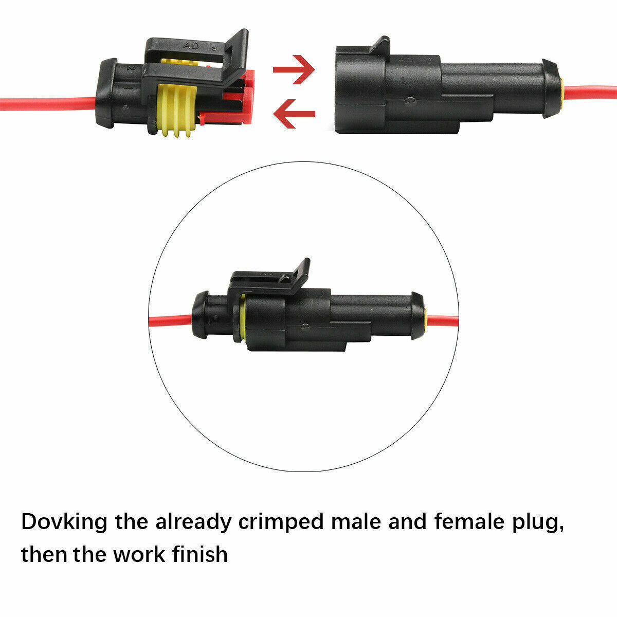 Waterproof Automotive Electrical Wire Connectors Plug Terminals 1-6Pin 708PCS