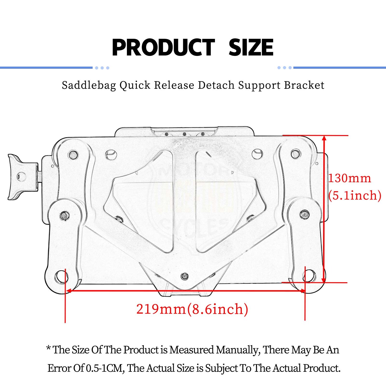 Universal Quick Release Saddlebag Pannier Mounting Kit Lockable Mount For Harley