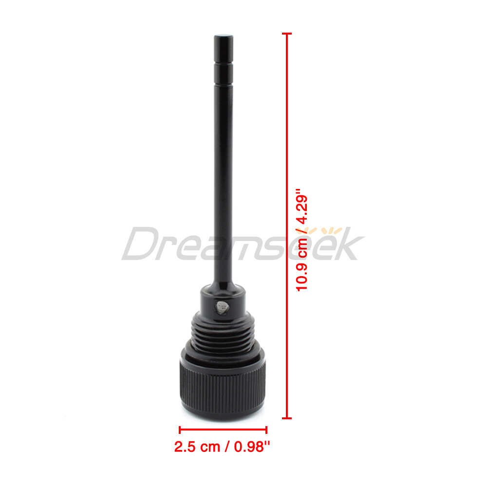 Black Dipstick Transmission Oil Fill Plug for Harley Softail Electra Glide 07-19