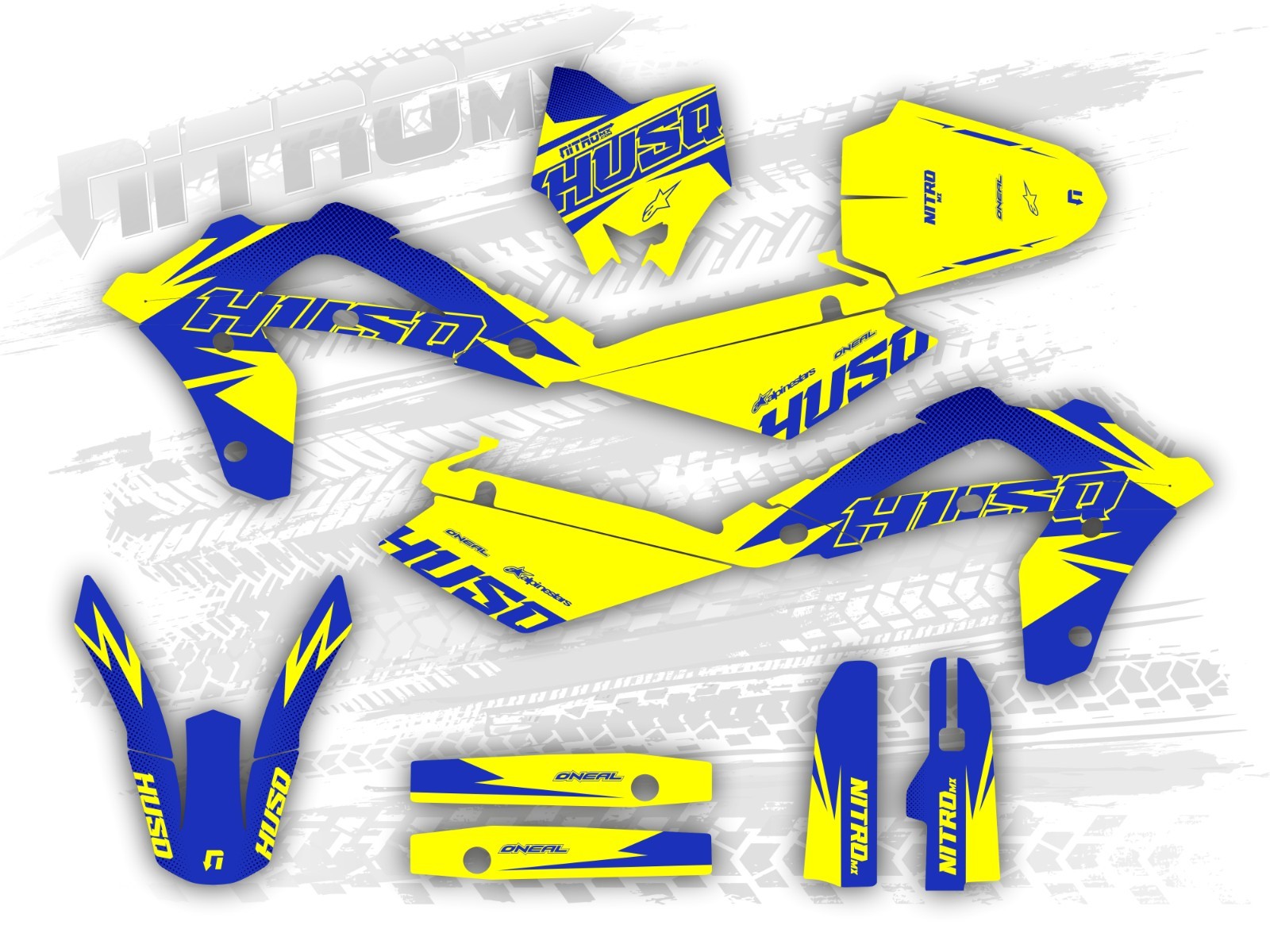 Graphics Kit fits Husqvarna CR 125 2006 2007 2008 Premium Decals Stickers