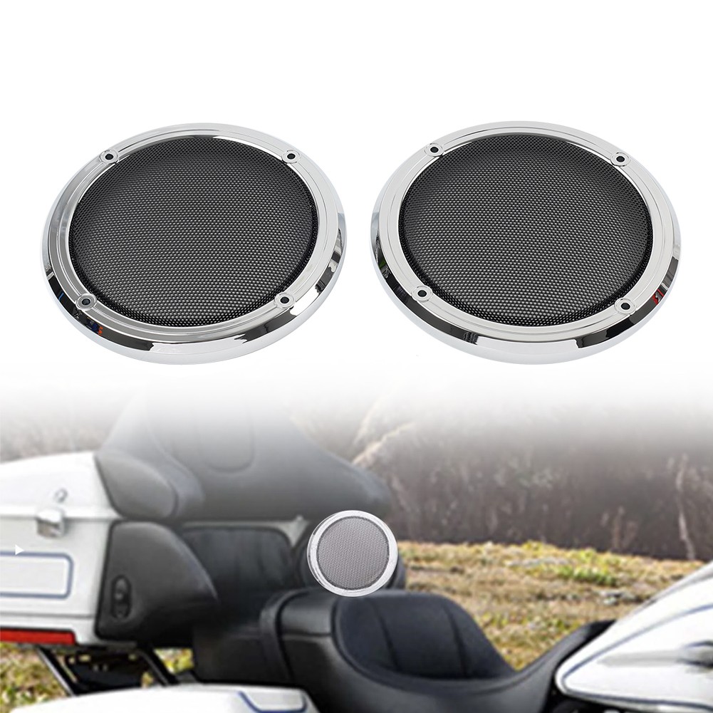 Rear Speaker Grill Mesh Cover Fit For Harley Electra Road Glide FLHTCU FLHTK