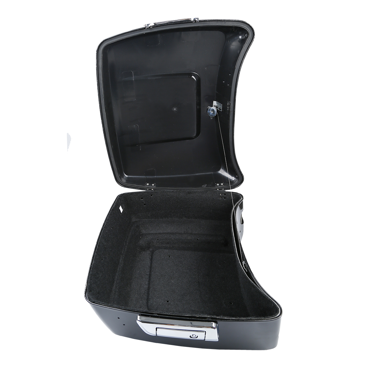 Vivid Black King Trunk Backrest Pad Fit For Harley Touring Electra Glide 2014-up