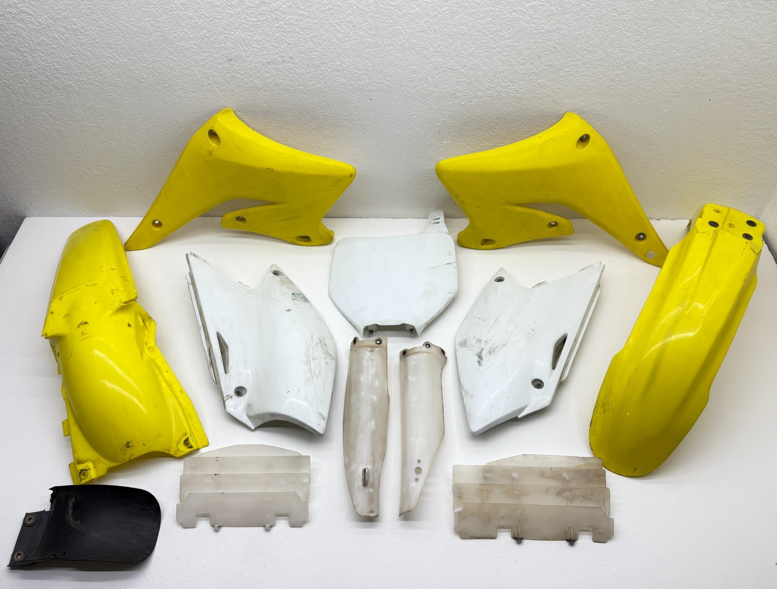 OEM Plastics Yellow/White Kit Fits Suzuki RMZ250 2004-2006 Shroud Fender Panel✅