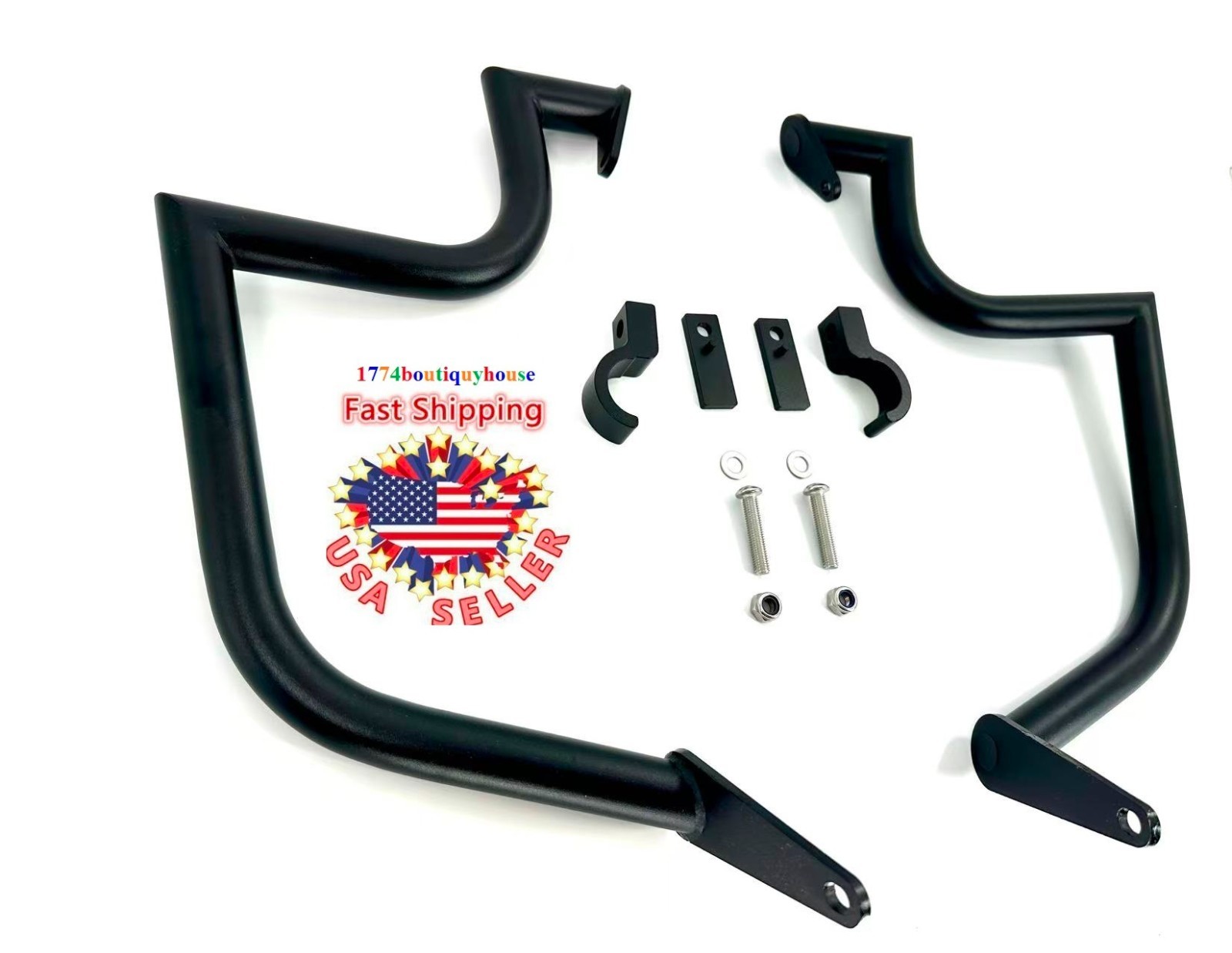 NEW black 1.25” Crash Engine Guard Highway bar Kawasaki VN1600A Classic 01-1461