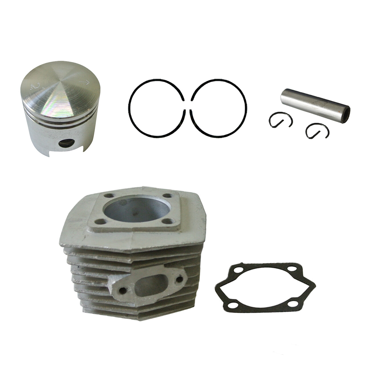 47mm Cylinder Head Piston Kit for 66/80cc 2 Stroke Motorized Bicycle Bike Motor