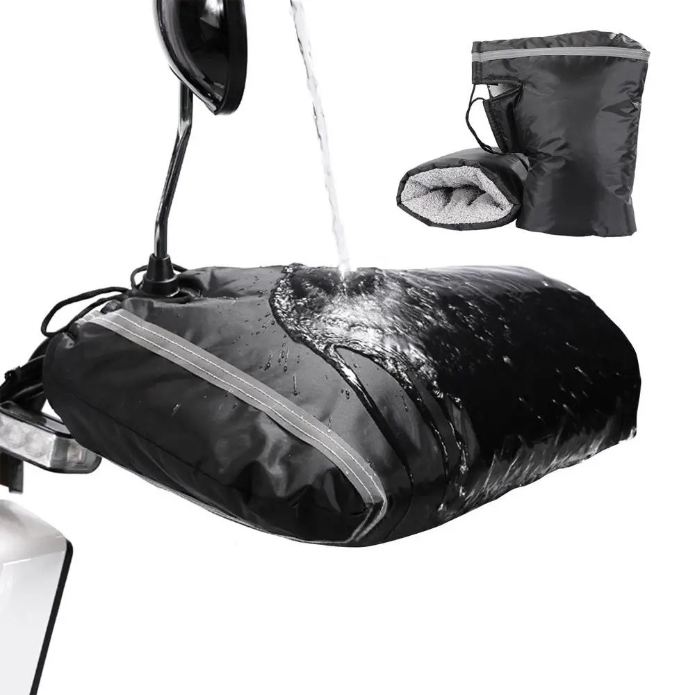 Motorcycle Handlebar Mittens Winter Cycling Windproof Warm Handlebar Cover Muffs