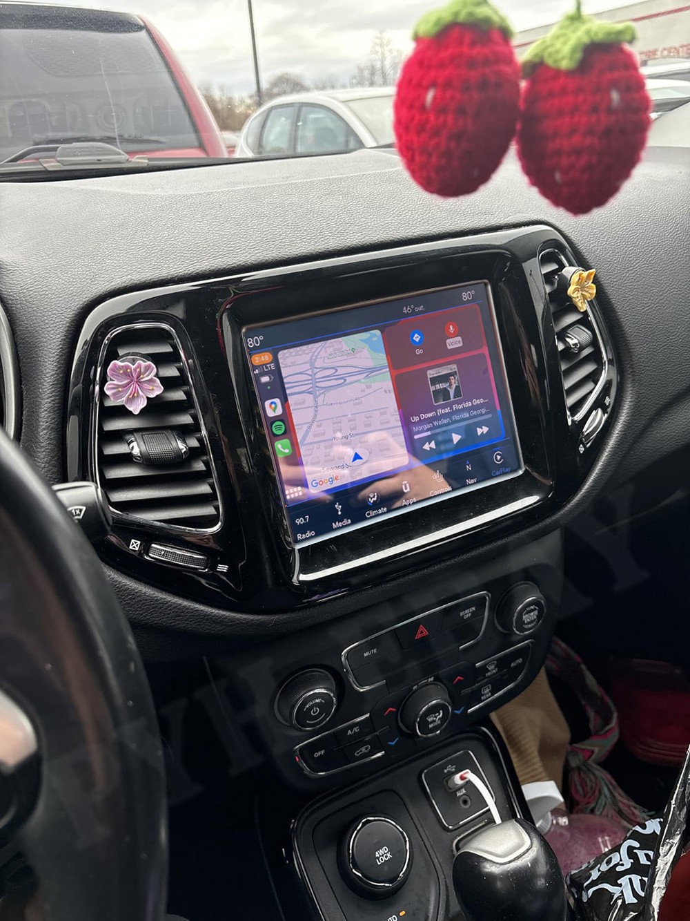 For 2018-2021 Jeep Compass 8.4″ Android 14 CarPlay Car Stereo Radio GPS + Camera