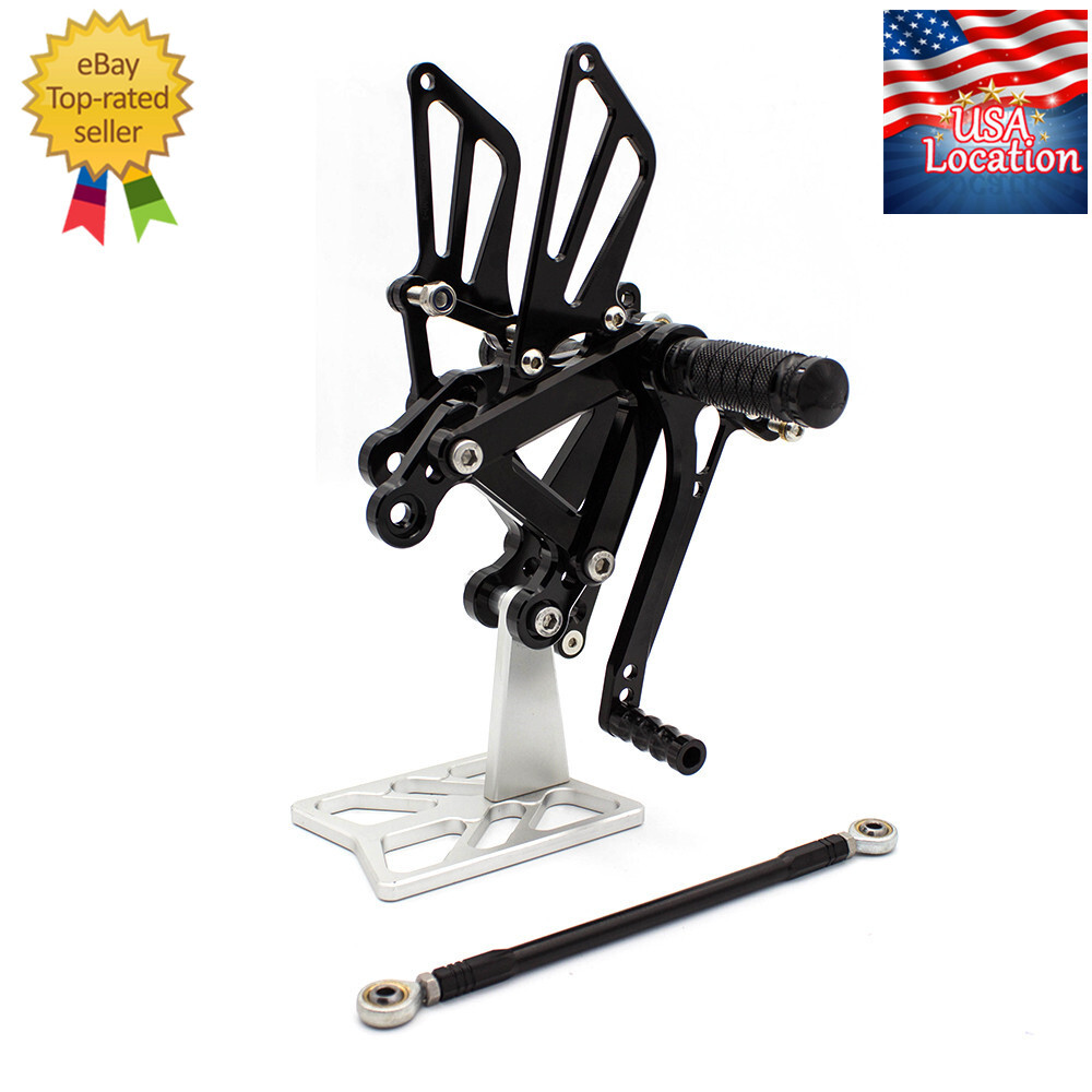 For Kawasaki Ninja ZX6R ZX636 2003-2004 FXCNC Rearset Footpegs Pedals Footrest