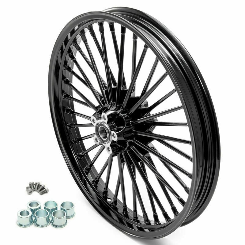 21X2.15 Fat Spoke Front Wheel Rim Hub For Harley Dyna Street Bob Wide Glide Used