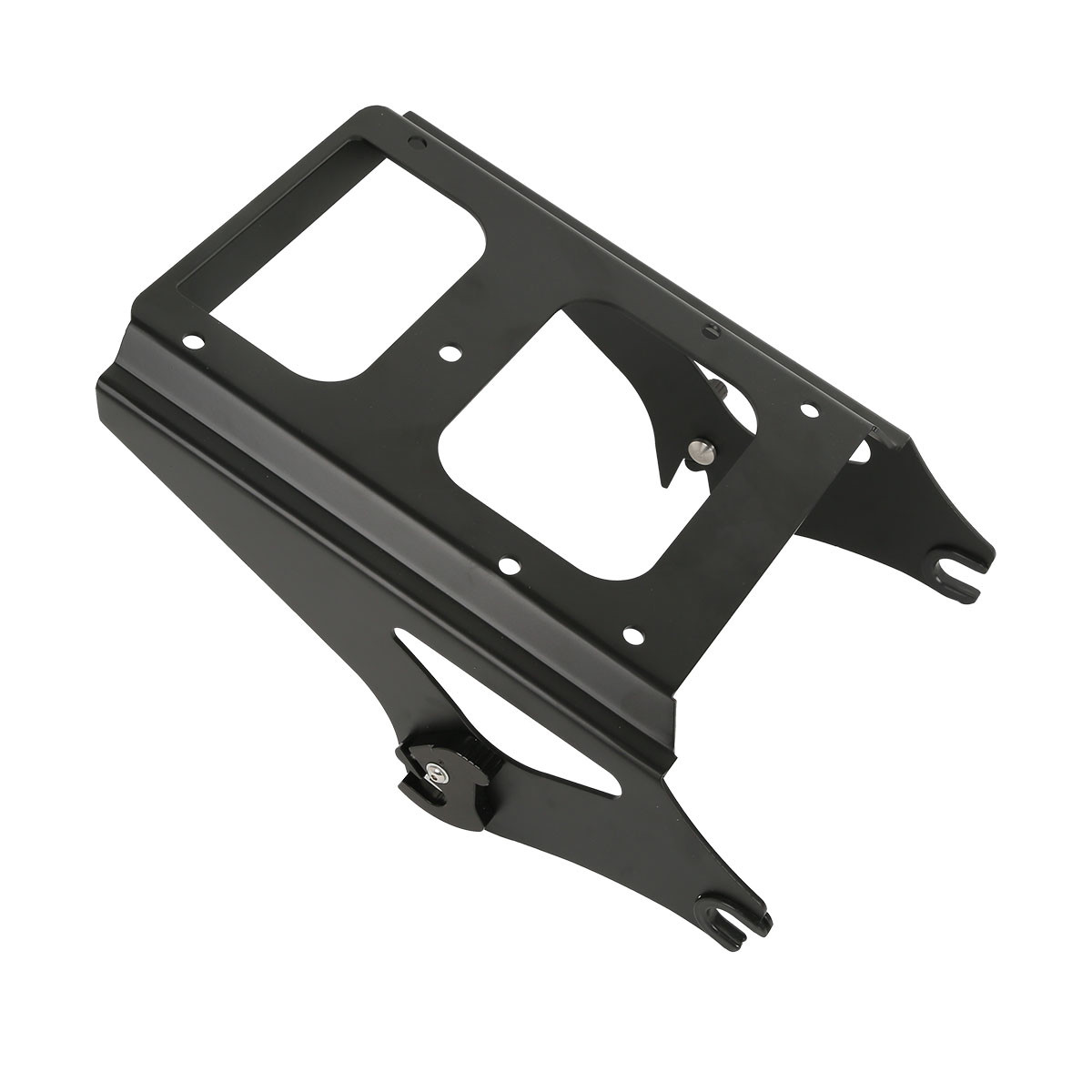 Detachable Two Up Pack Mounting Rack For Harley Tour Pak Touring 2009-2013 Black