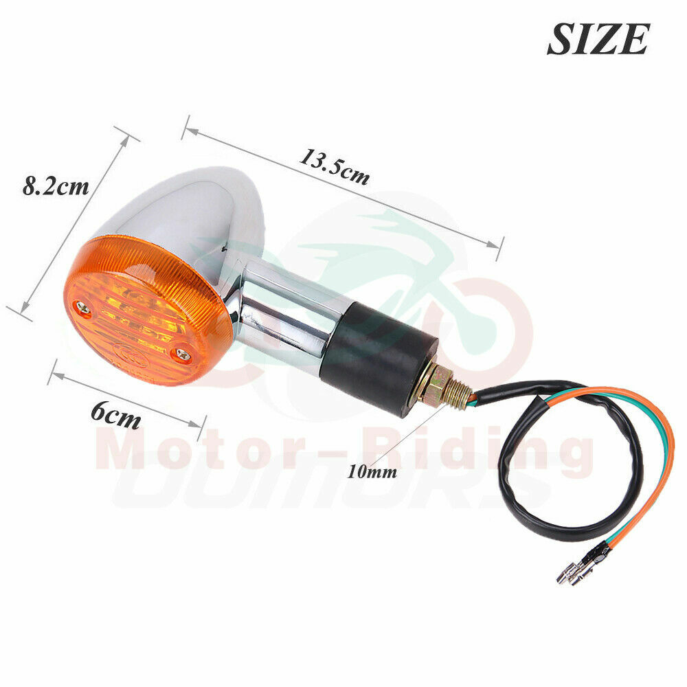Pair Turn Signals Blinkers For Honda Shadow VT750/1100/VTX 1300 1800 GL Valkyrie