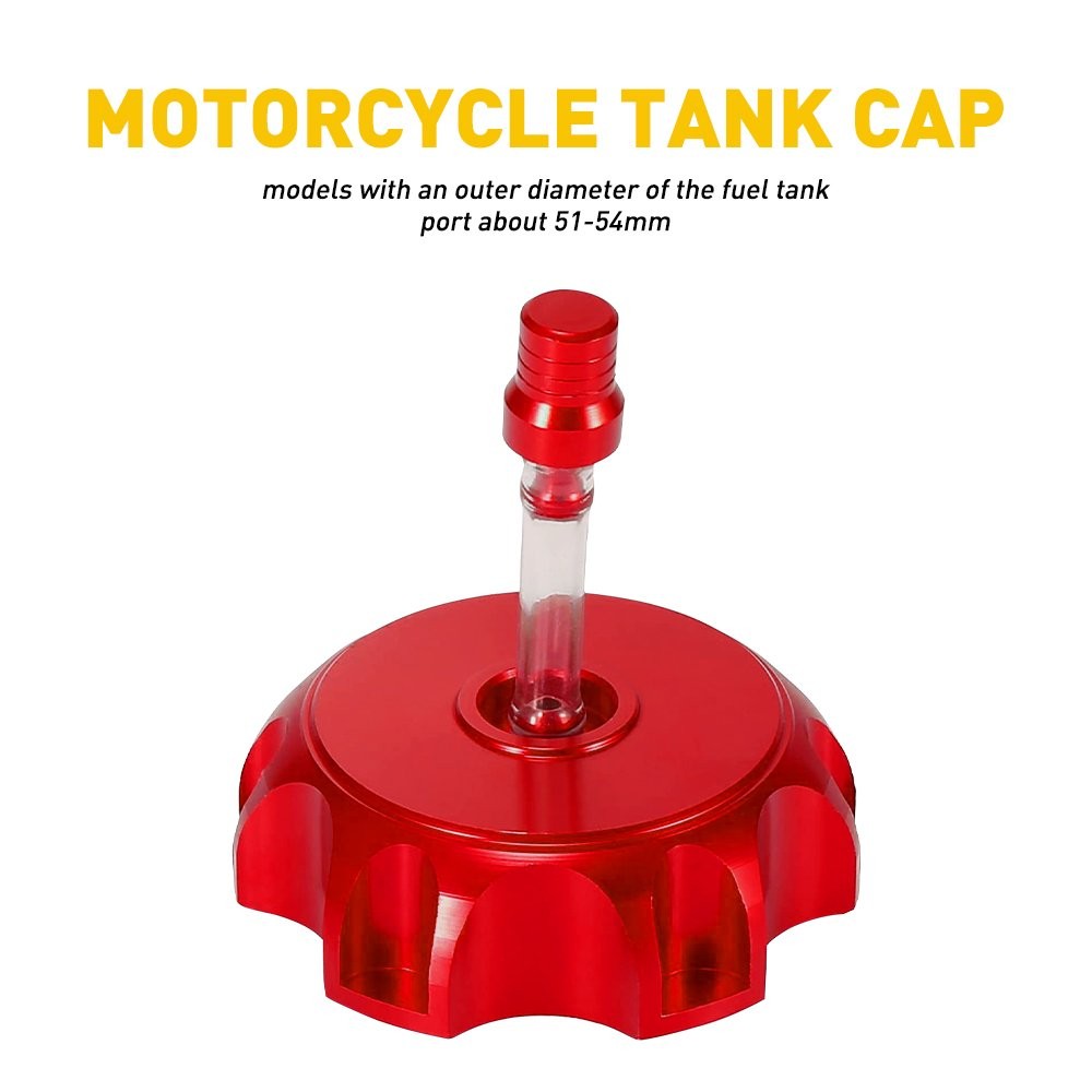 51-54mm Gas Tank Fuel Cap For Yamaha Honda Suzuki Kawasaki Motorcycle ATV BIKE