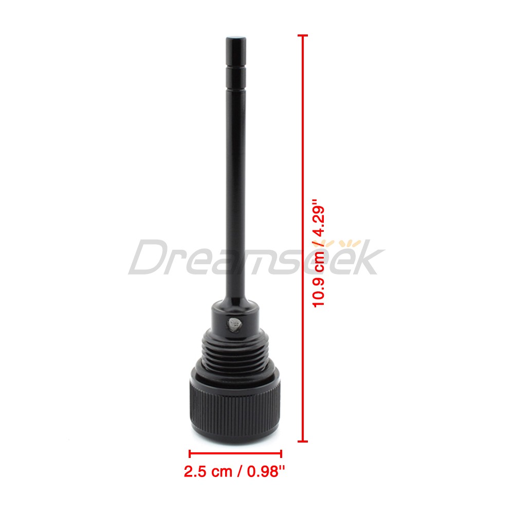 Black Dipstick Transmission Oil Fill Plug for Harley Softail Electra Glide 07-19