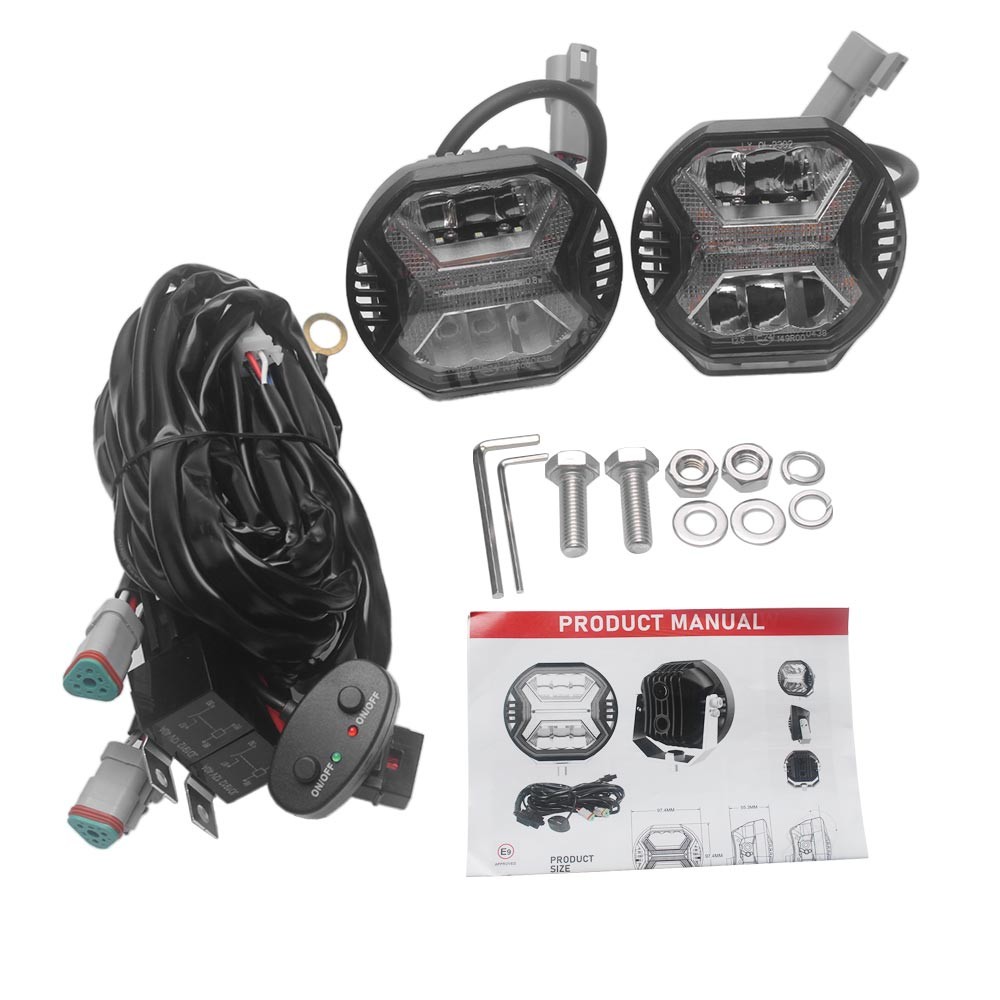 24W X Style Offroad Driving Lights Waterproof LED Spot Lamp For Jeep SUV Truck