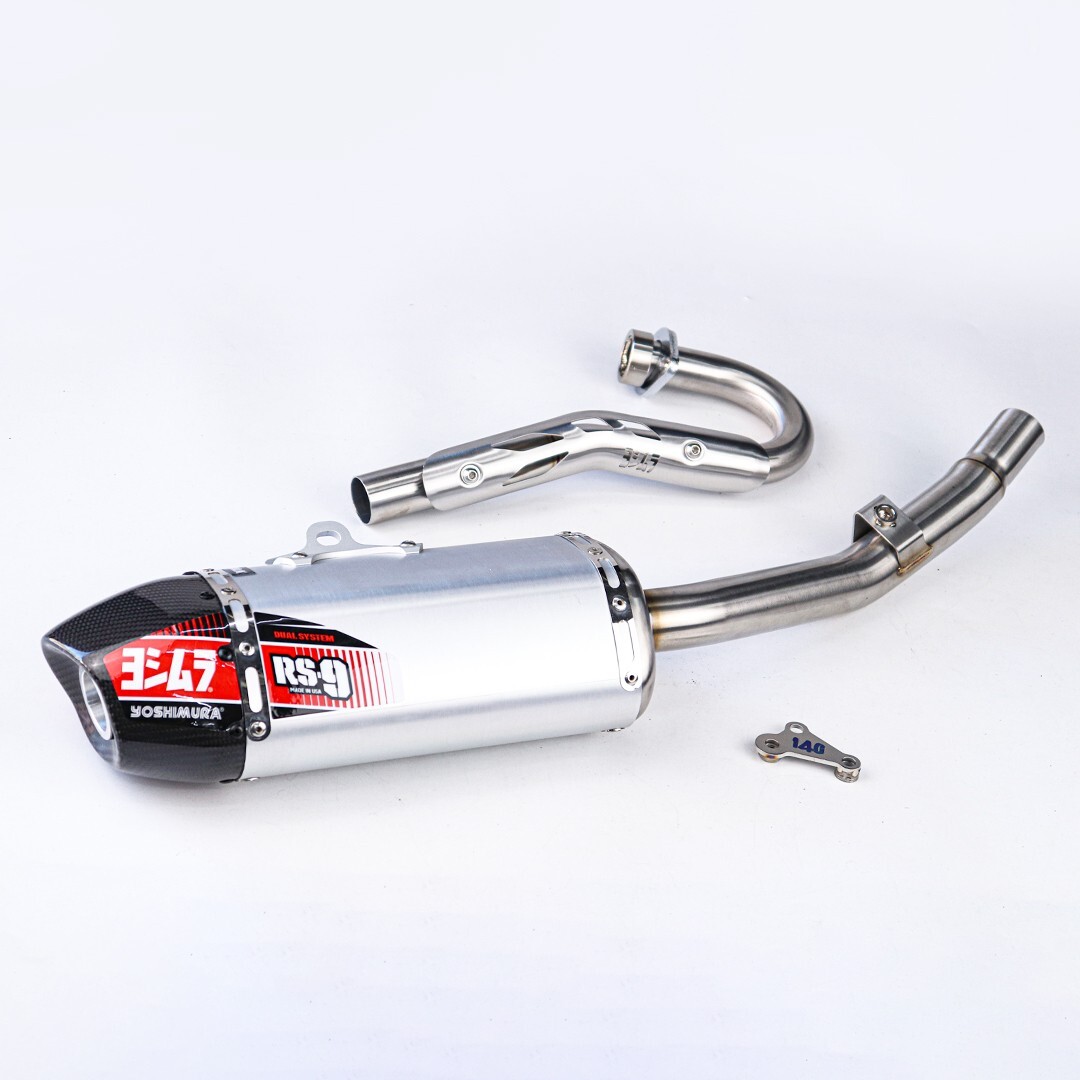 FULL SYSTEM EXHAUST MUFFLER REAR PIPE CARBON RS9 KAWASAKI KLX140 KLX140L R 140RF