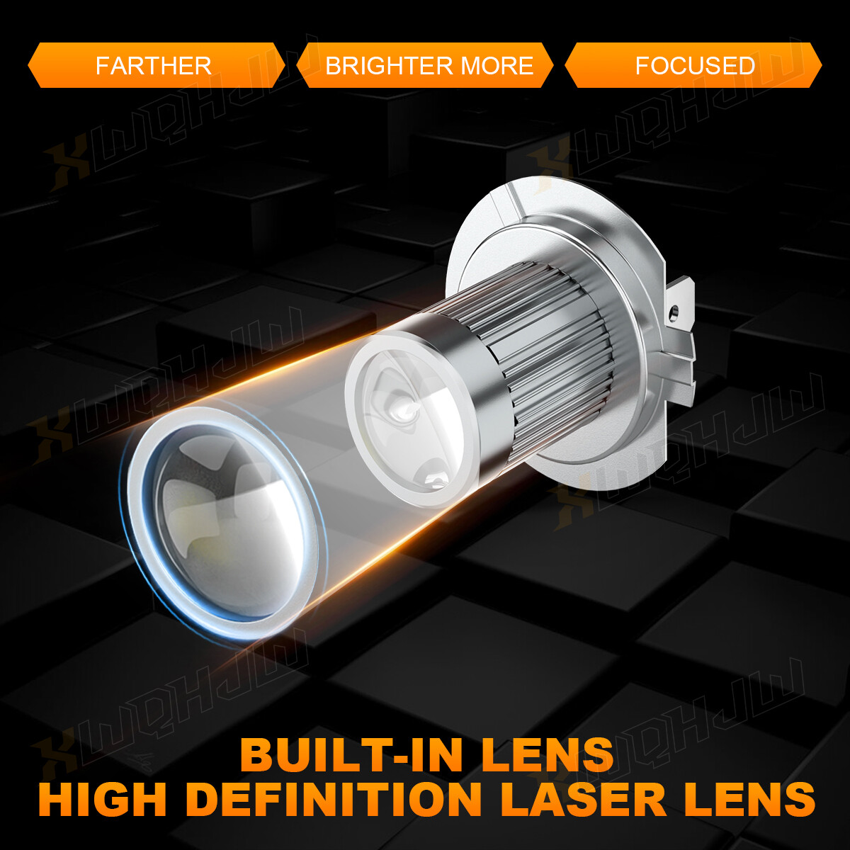 XWQHJW H7 Motorcycle LED Healight Bulbs 4500LM 6000K White Super Bright Light