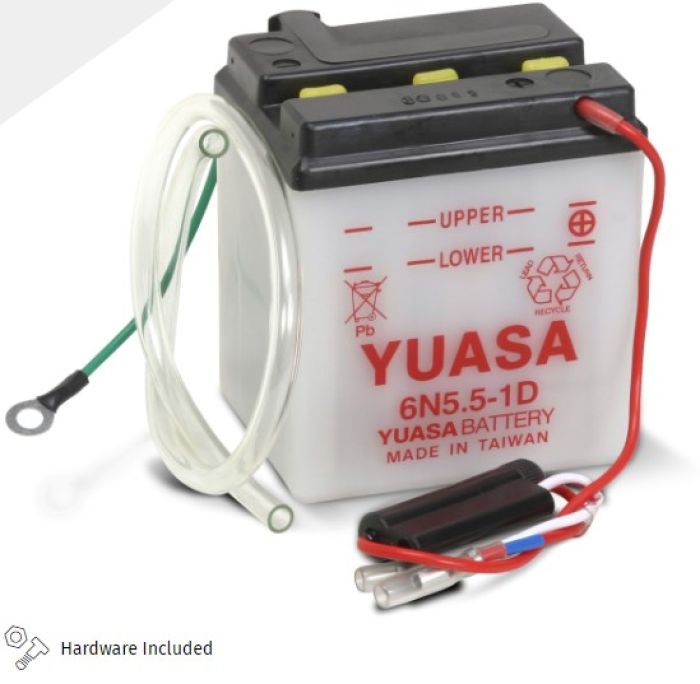 Yuasa CONVENTIONAL 6 VOLT BATTERY Fits 6N5.5-1DFREE Shipping