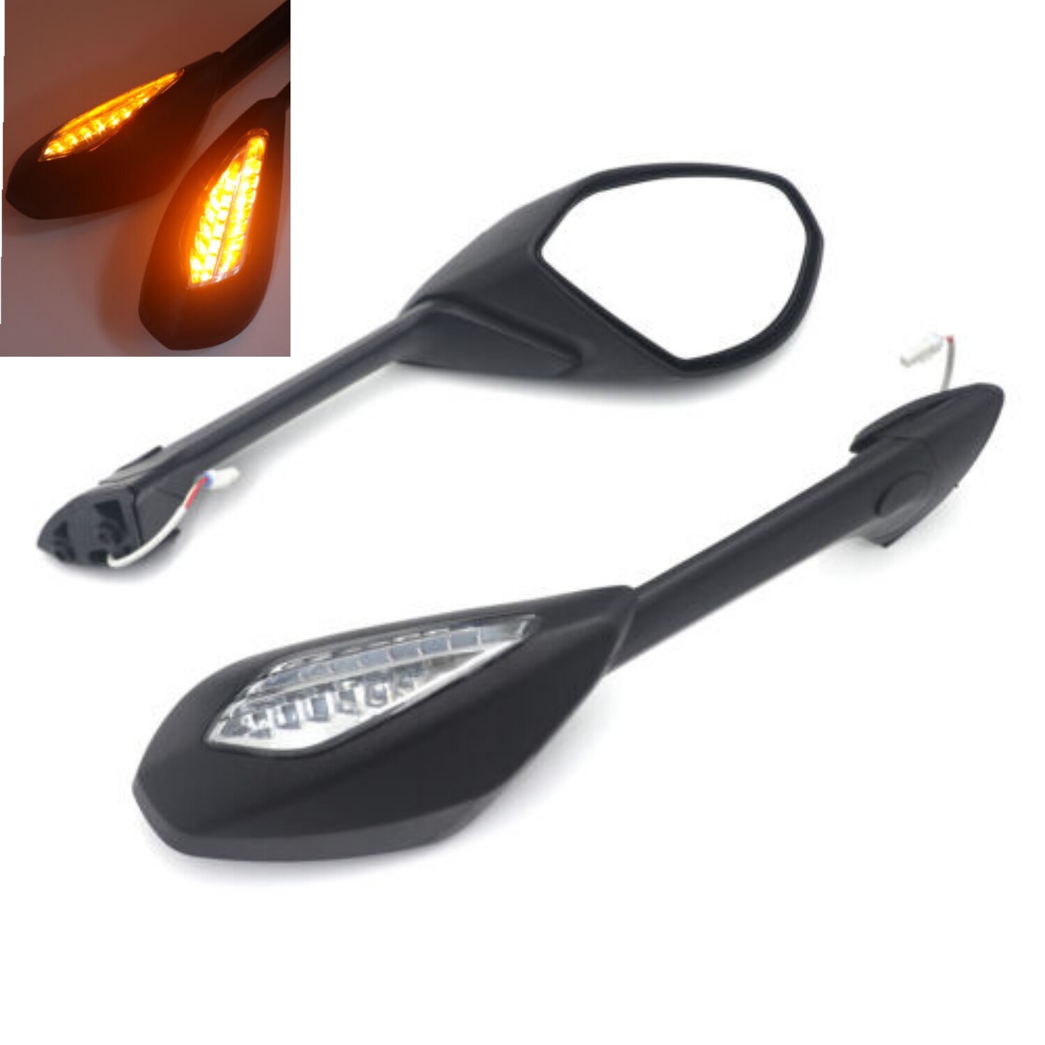w/ LED Turn Signal RearView Mirrors for Ducati Superbike 899 1199 Panigale S R