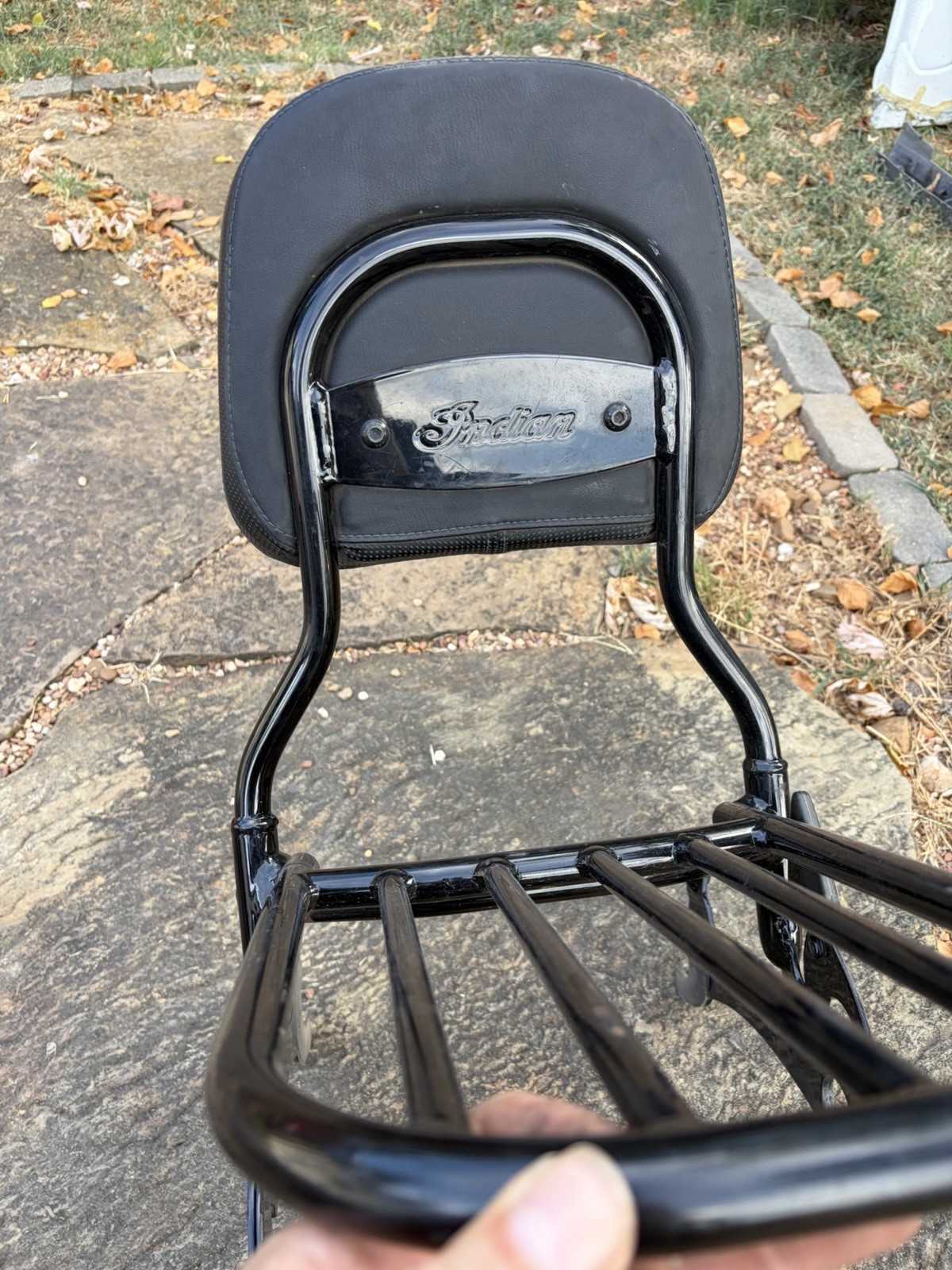 Indian Chief Motorcycle OEM Factory Luggage Rack Back Rest Sissy Bar Backrest