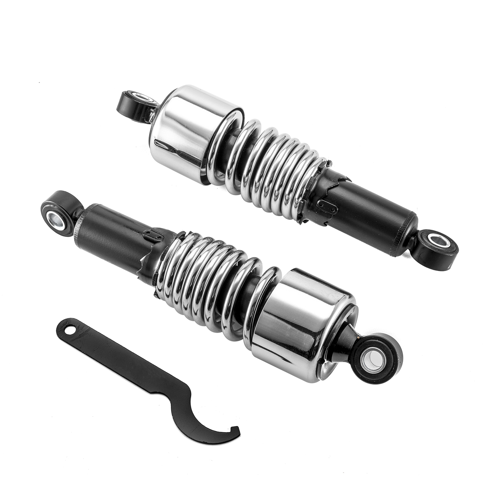 Chrome 10.5″ Rear Absorber Shocks Lowering For 88-24 Harley Sportster 883 1200